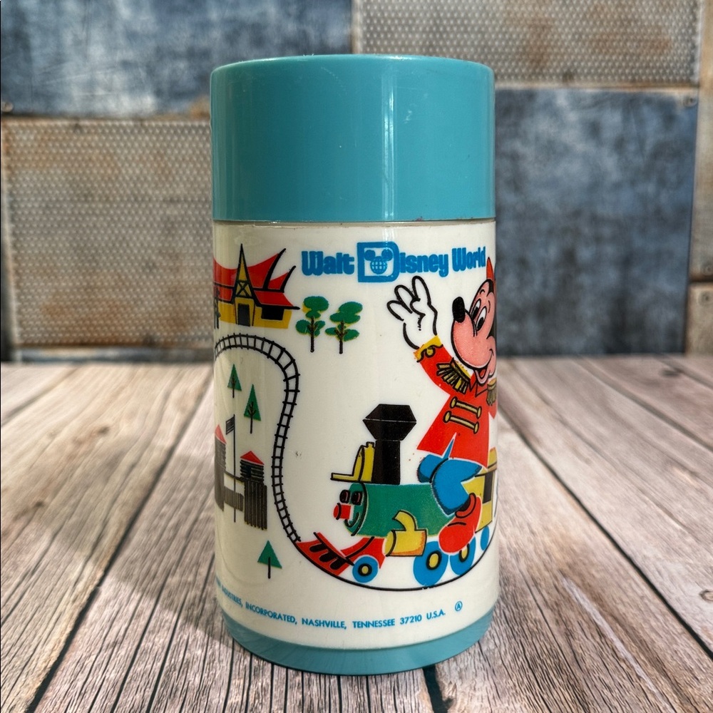 Vintage Aladdin Walt Disney World Metal Lunch Box and Thermos - Picture 10 of 16
